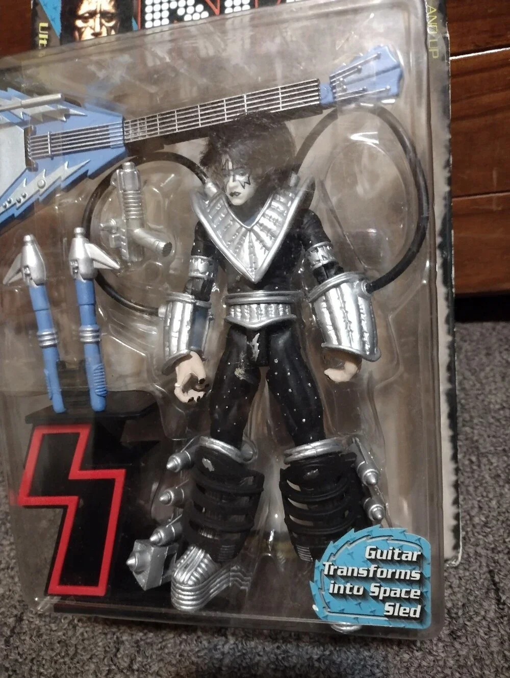Kiss Rock Band Ace Frehley Action Figure + Accessories
